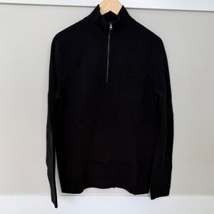 Banana Republic Black Zip-Up Men's Sweater